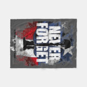 Couverture Polaire N'oubliez jamais (Memorial Day) (Devant (Horizontal))