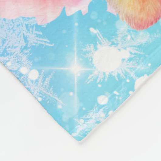 Couverture Polaire Nounours dansants en robes arc-en-ciel pour filles (Coin)