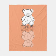 Nounours en peluche rose mignon réflexion Doodle n