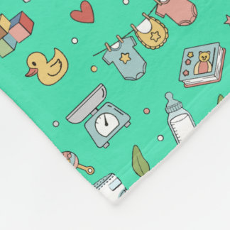 Couverture Polaire Nounours ourson canard motif sans couture bébé