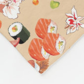 Couverture Polaire Nourriture japonaise : Motif 3 de sushi (Coin)