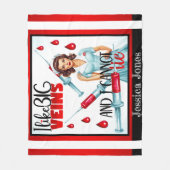 Couverture Polaire Nourriture Nostalgale mignonne J'aime les grosses  (Devant)