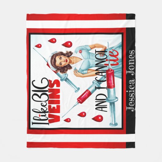 Couverture Polaire Nourriture Nostalgale mignonne J'aime les grosses  (Devant)