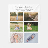 Nous aimons Grandma Family Photo Grid