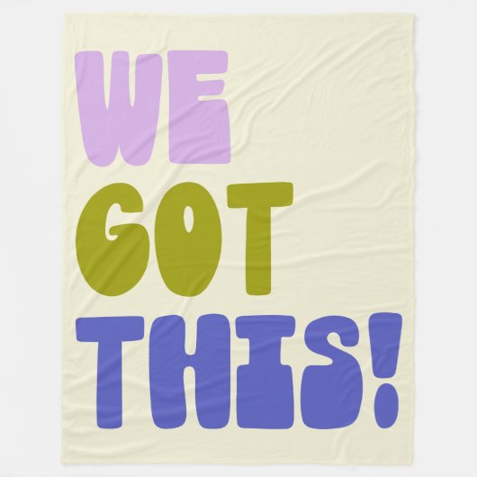 Couverture Polaire Nous avons eu cette Citation Inspirante Vert et Vi (Devant)