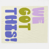 Couverture Polaire Nous avons eu cette Citation Inspirante Vert et Vi (Devant (Horizontal))