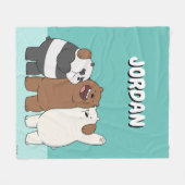 Couverture Polaire Nous, Groupe Ours Nus Hug (Devant (Horizontal))