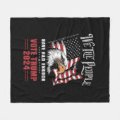 Couverture Polaire Nous, Le Peuple, Avons Assez Voté Trump 2024 (Devant (Horizontal))