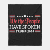 Couverture Polaire Nous, Le Peuple, Avons Parlé De Trump 2024 (Devant)