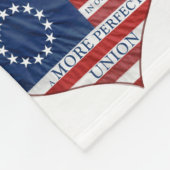 Couverture Polaire Nous Le Peuple Le Coeur Du Drapeau Américain (Coin)