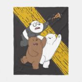 Couverture Polaire Nous Ours Nus - Dernière tranche de pizza (Devant)