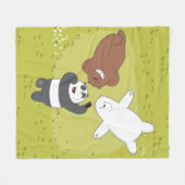 Couverture Polaire Nous portons des ours nus - #SquadButs (Devant (Horizontal))