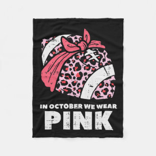 Couverture Polaire Nous Portons Pink Football Breast Cancer Sensibili