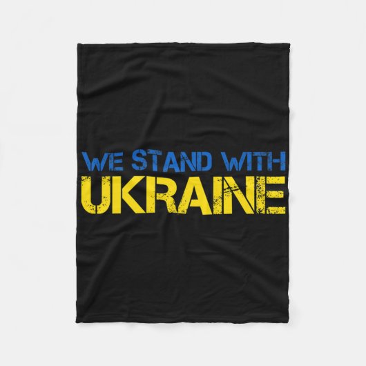 Couverture Polaire Nous sommes avec l'Ukraine 2 (Devant)