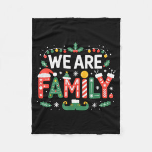 Couverture Polaire Nous sommes des pyjamas de Noël 2025 Famille Drôle