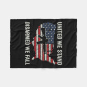 Couverture Polaire Nous Sommes Désarmés Nous Tombons - Pro Guns Usa D (Devant (Horizontal))