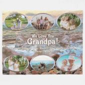 Couverture Polaire Nous t'aimons grand-père 0742 (Devant (Horizontal))