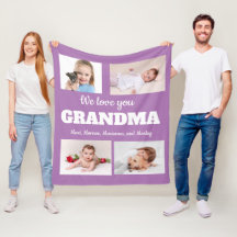 Nous vous aimons Grand-mère Violet 4 Photo Enfant