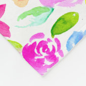 Couverture Polaire nous vous aimons Grandma Photo Collage fleurs (Coin)