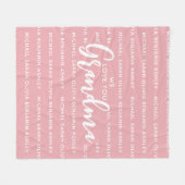 Couverture Polaire Nous Vous Aimons Les Noms Des Petits Enfants De Gr (Devant (Horizontal))