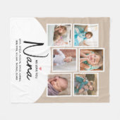 Couverture Polaire Nous Vous Aimons Nana 6 Photos Tan Moderne (Devant (Horizontal))