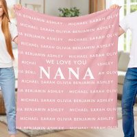 Nous Vous Aimons Nana Nom Personnalisé Enfants