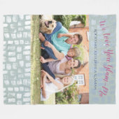 Couverture Polaire Nous vous aimons photo de famille Fascinant-MA (Devant (Horizontal))