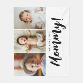 Couverture Polaire Nous vous aimons Photos de maman Enfants (Devant)