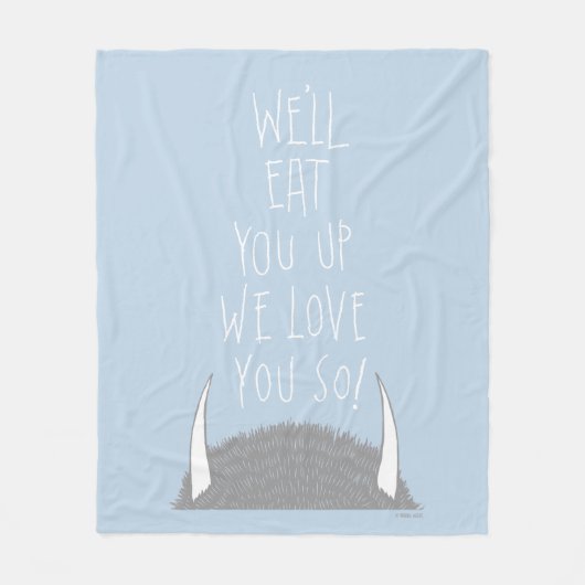 Couverture Polaire Nous Vous Mangerons En Haut Nous Vous Aimons Ainsi (Devant)