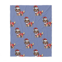 Nous vous souhaitons un joyeux Noël avec un chien