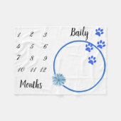 Couverture Polaire Nouveau chat chien animal de compagnie Milestone g (Devant (Horizontal))