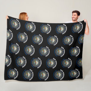 COUVERTURE POLAIRE NOUVEAU DRAPEAU D'ÉTAT DE GRANITE HAMPSHIRE