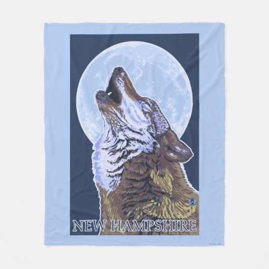 Couverture Polaire Nouveau loup de HampshireHowling (Devant)