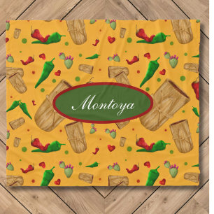 Couverture Polaire Nouveau-Mexique Chile rouge et verte Tamales Zia N