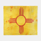 Couverture Polaire Nouveau-Mexique Drapeau Aquarelle Peinture (PERSON (Devant (Horizontal))