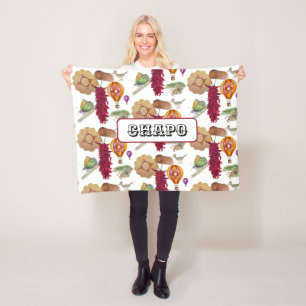 Couverture Polaire Nouveau-Mexique Red Chile Pinõn Zia Hot Air Balloo