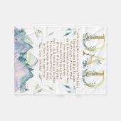 Couverture Polaire Nouveau papa mari de Fils Fille Enfants (Devant (Horizontal))