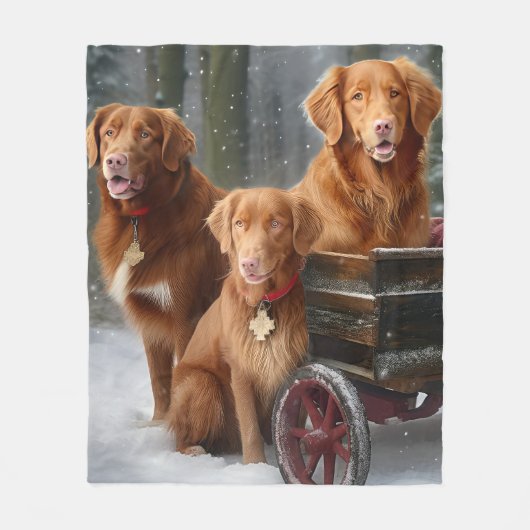 Couverture Polaire Nouvelle-Écosse Duck Toller Retriever Snowden (Devant)