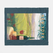 Couverture Polaire Nouvelle scène de pays de YorkWine (Devant (Horizontal))