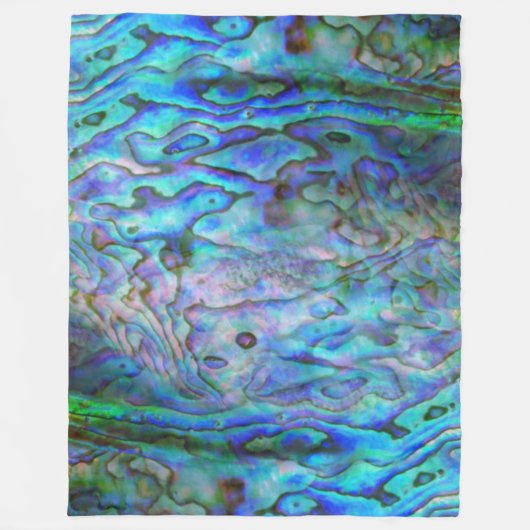 COUVERTURE POLAIRE NOUVELLE ZÉLANDE KIWI PAUA FLEECE BLANKET (Devant)