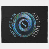 COUVERTURE POLAIRE NOUVELLE ZÉLANDE PAUA KORU ANNEAUX (Devant (Horizontal))