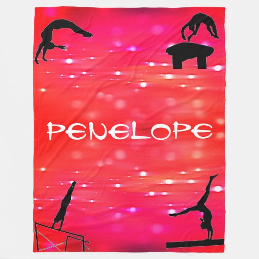 Couverture Polaire Nouvelles Filles Gymnastique Événements Blanche Pe (Devant)