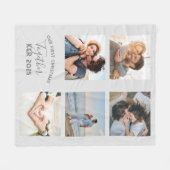 Couverture Polaire Nouvelles Mourages Notre Premier Noël Ensemble Pho (Devant (Horizontal))