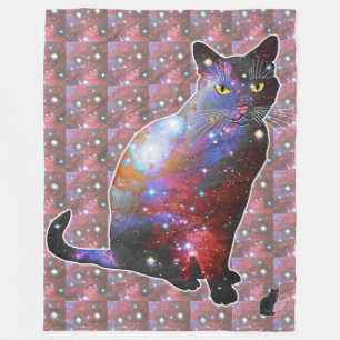 Couverture Polaire Nova Space Dans Cat Fleece Blanche