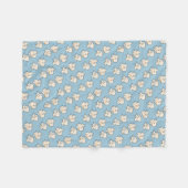 Couverture Polaire Noyaux heureux de maïs éclaté sautant le maïs (Devant (Horizontal))