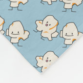 Couverture Polaire Noyaux heureux de maïs éclaté sautant le maïs (Coin)