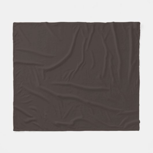 Couverture Polaire Noyer solide, Brown, (Devant (Horizontal))