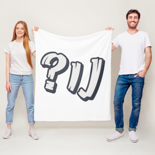 Couverture Polaire "NU ?" yiddish - L'expression juive parfaite (En situation)