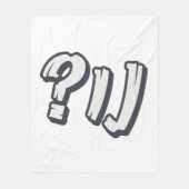 Couverture Polaire "NU ?" yiddish - L'expression juive parfaite (Devant)