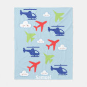 Couverture Polaire Nuage d'avion mignon, Voyage, Baby shower, Aviatio